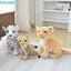 FUHUIOT Mô phỏng Snow Leopard Đồ chơi sang trọng, Mô phỏng Cheetah Lion Baby Leopard Đồ chơi nhồi bông, Đồ chơi mô phỏng da báo tuyết dễ thương sang trọng Cheetah Đồ chơi sang trọng Búp bê trẻ em