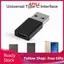 apill Type C Adapter USB to Female Chuyển đổi truyền dữ liệu tốc độ caoOTG cho Laptop ABS + Hợp kim nhôm (2 gói) (Đen)