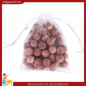 Quả bóng tuyết tùng cho tủ quần áo và ngăn kéo Quả bóng tuyết tùng tự nhiên để lưu trữ quần áo 48 chiếc với 2 túi Satin