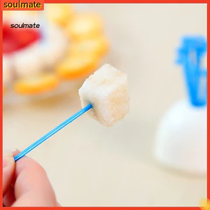 Linh hồn| Nĩa trái cây cạnh mịn Nĩa trái cây không có Bpa Dụng cụ hái trái cây hình cá voi với thiết kế bắn nước – Dụng cụ cắt thực phẩm bằng nhựa có thể tái sử dụng dễ thương để khai vị Món tráng miệng cho Southeas