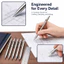 Bút chì cơ học TUYỆT VỜI, Bút chì soạn thảo kim loại đầy đủ 0,3 / 0,5 / 0,7 / 0,9 / 2.0mm, Bộ tẩy tích hợp đơn giản 2B Vẽ bút chì nghệ thuật phác thảo vẽ