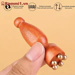 ZK Gỗ Đàn Hương Sen Seedpod Massage Mặt Gua Sha Dụng Cụ Chăm Sóc Mắt & Da VN
