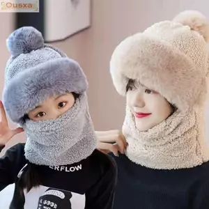 Mũ nhung sang trọng OUSXA Máy sưởi cổ đi xe đạp chống gió ngoài trời