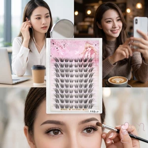 Lông mi trẻ em C Curl Kéo dài mi giả tự nhiên để chụp ảnh trẻ sơ sinh