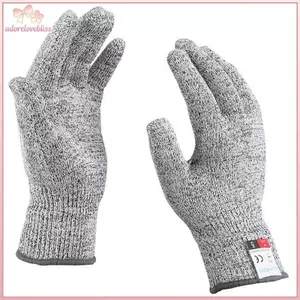THÊM Găng tay chống cắt an toàn HPPE Cấp 5 Công nghiệp cường độ cao Làm vườn nhà bếp Chống trầy xước Cắt kính đa năng BSS