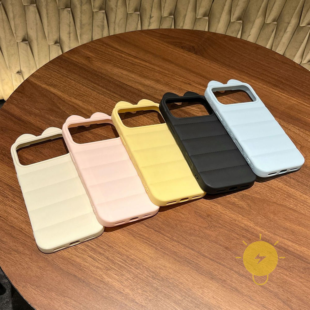 Phone Case For iPhone 17 Pro Max 16 15 14 15/14/13 TPU Cat Soft PU 3D Aesthetic Korean Cute