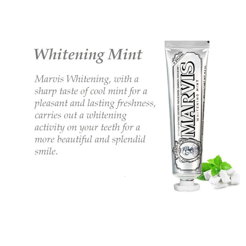 Kem Đánh Răng MARVIS Làm Trắng Da Từ Ý Chăm Sóc nướu85ml EO10
