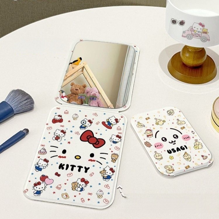 Gương soi trang điểm mini để bàn bỏ túi gấp gọn Hello Kitty mẫu mới nhất MUN STORE GUONGKI2S