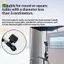 Thép không gỉ Springevenstar 360° Hỗ trợ ô có thể xoay được cho xe đạp Thiết kế có thể điều chỉnh và chịu thời tiết Springevenstar