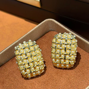 Bông tai dài tua rua hoa thời trang mới Zircon