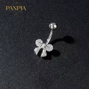 PNPIA- Thép Không Gỉ Bướm Hoa Bụng Nút Nhẫn Rốn Xuyên Nhẫn Nữ Cô Gái Gợi Cảm Bụng Xuyên Nhẫn Cơ Thể Trang Sức