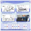Giường Máy Bay Trẻ Em Mềm Mại Di Động Gấp Võng Du Lịch Máy Bay Giường Mở Rộng Cho Du Lịch Kỳ Nghỉ Chuyến Đi Dài Cabin wipqsvn