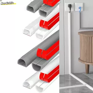 Vỏ dây sàn NORDICLIFE, Tấm bảo vệ dây chống đùn tự dính, Tấm che khuyết điểm cáp Quản lý tấm bảo vệ ống nối dài vòng cung bền bỉ tại nhà ngoài trời