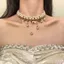 Vintage Vàng Tình Yêu Baroque Ngọc Trai Vòng Cổ Nữ Công Nghiệp Nặng Cá Tính Nhiều Lớp choker Vòng Cổ Xương Đòn Dây Chuyền 2026-6-8