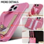 ốp lưng iPhone Áp dụng cho vỏ điện thoại Apple 17 Pro, dây đeo cổ tay iPhone Air, giá đỡ thẻ 17 Pro Max, kẹp tiền, vỏ da