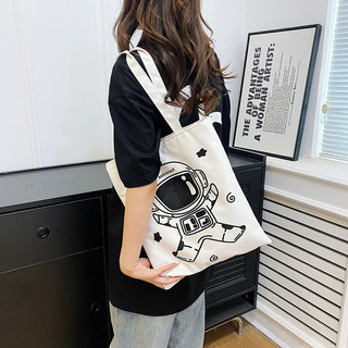 Túi tote một tay vải canvas giản dị phong cách Nhật Bản mới