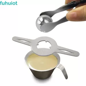 Bộ bóng làm lạnh Espresso FUHUIOT, Máy làm lạnh Espresso bằng thép không gỉ không pha loãng có giá, phổ biến có thể tái sử dụng với Tong Quả bóng làm mát Espresso làm mát nhanh Chiết xuất Espresso