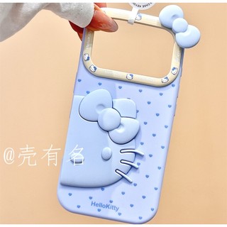 Dễ Thương Toàn Màn Hình Tình Yêu Silicon Mặt Lớn Mèo Nơ Ốp lưng Thích Hợp Cho iPhone17 16 15 14 13 Pro Max Chống Sốc Bảo Vệ Camera Ốp Lưng Mềm Chống Rơi