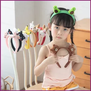 YT4 Pikachu Bunny Bear Chick Headband Hoạt Hình Dễ Thương Trẻ Em Bé Gái Băng Đô Cô Gái Mũ Đội Đầu Phụ Kiện Tóc Sinh Nhật Hallowe