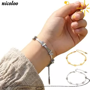 Vòng tay bướm NICOLOO, Vòng tay chuỗi rắn quyến rũ bướm có thể điều chỉnh, Vòng đeo tay quyến rũ động vật bằng thép không gỉ đeo hàng ngày