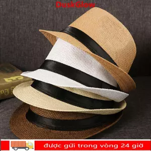 Mũ chống nắng DUSKGLOW Mũ lưỡi trai thời trang Mũ lưỡi trai rộng vành cao bồi Fedora
