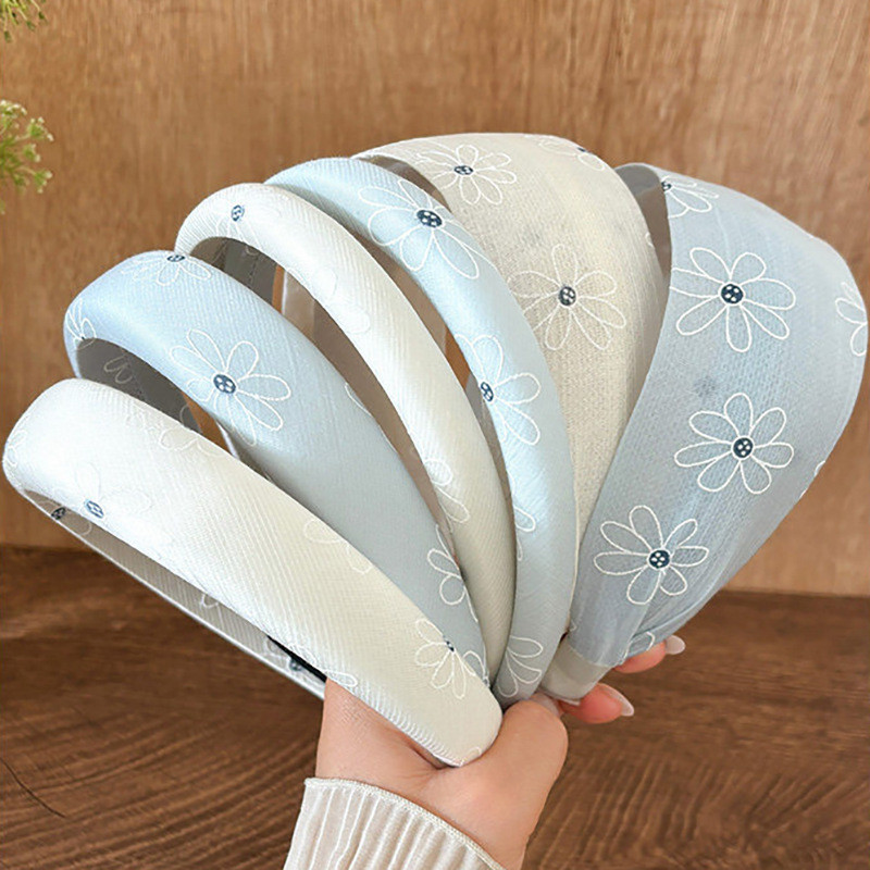 Băng đô buộc tóc rộng hình hoa hợp thời trang dành cho nữ