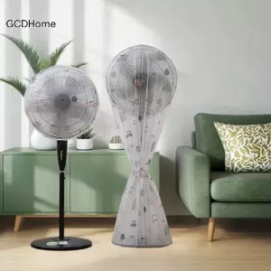 GCDHome Quạt Bảo Vệ Bụi Đứng Quạt Sàn Tròn Bảo Vệ Thiết Bị Điện Vỏ Quạt PEVA Có Thể Tái Sử Dụng Thích Hợp Để Bảo Quản Gia Đình HOT
