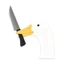 Char Mới Lạ Gương Miếng Dán 3 Inch PVC Hoạt Hình Trắng Geese Decal Cho Gương Chiếu Hậu Cửa Sổ Laptop Và Tự Động Trang Trí
