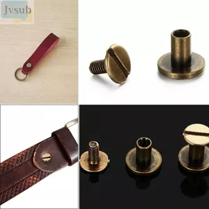JVSUB 10 Chiếc 5 / 6.5 / 8 Mm Dây Đeo Đinh Tán Vít Hành Lý Thủ Công Quần Áo / Túi / Giày Vải Nút Đầu Tròn Vít