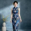 WHX [Sườn Xám Giữa Chiều Dài] Đầm Dài Nữ Sườn Xám Retro Phong Cách Trung Hoa Mới Đầm Phong Cách Trung Hoa
