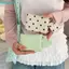 Ví chấm bi ba lần FUHUIOT, Hộp đựng thẻ PU đa chức năng ngọt ngào, Mặt dây chuyền trái tim ngọt ngào Khe cắm nhiều thẻ Ví đựng tiền xu di động Du lịch