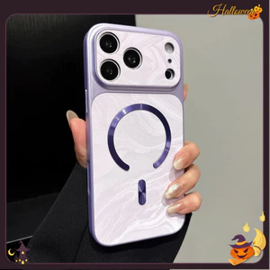 Ốp điện thoại từ hình chữ C sang trọng và giá cả phải chăng với 10 màu cho iPhone 17 / 16 / 15 / 14 / 13 / 12 / 11 (Plus / Pro / Max), chống vân tay, tùy chọn màu macaron sóng nước.