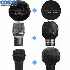 <cosyh>Disposable Mic Cover Non-woven Material Easy Replacement Blocks Saliva And Dust