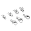 NICOLOO 25 Chiếc Vuốt Tôm Hùm, Kẹp Tôm Hùm Bạc Inox, Kẹp Trang Sức Vàng 9x6mm Tôm Hùm Kẹp Mặt Dây