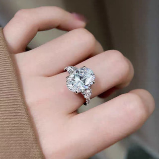 Người Mỹ Châu Âu Phong Cách Mới Mô Phỏng Moissanite Mở Nhẫn Nữ
