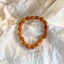 Mới Phong Cách Trung Quốc Ngọc Tự Nhiên Đính Hạt Vòng Tay Niche Cao Cấp Retro vintage Phong Cách Trung Quốc Vàng Vòng Tay Chalcedony