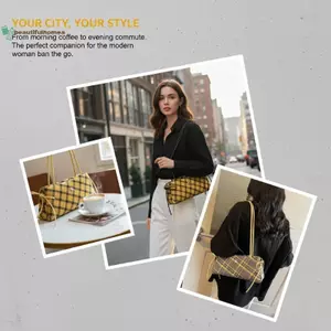 Túi Tote sọc lớn BeautifulHomeA dành cho nữ Túi đeo vai thanh lịch có nhiều ngăn cho văn phòng VN
