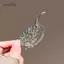 AqToCna Tinh Tế Bướm Trâm Cài Kim Cương Ba Chiều Kẻ Sọc Kim Cương Thời Trang Chân Đa Năng Sáng Bóng Xòa Quần Áo Phụ Kiện AqToCna