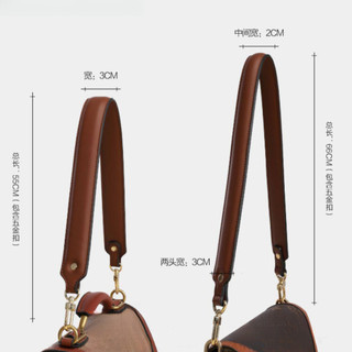 Phong Cách Mới Túi Nách Dây Đeo Ngắn Túi Xách Vai Dây Đeo Rộng Da Đen Dây Đeo Vai Chiều Dài 55 / 66cm