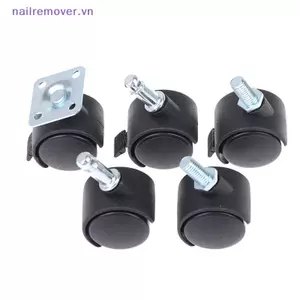 4 Bánh Xe Ghế 30 Mm Nội Thất Bánh Xe Xoay Bánh Xe Phanh Thay Thế MỚI
