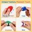 6 Chiếc Silicon Họa Tiết Lo Lắng Đá Fidget Đồ Chơi Giảm Căng Thẳng Cảm Giác Bộ Thực Phẩm An Toàn Cấp Cho Trẻ Em Người Lớn — Có Bộ 6 Hộp Màu