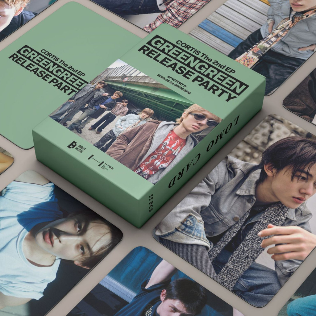 LINXX 55 CÁI Combo CORTIS GREENGREEN Album Lomo Cards Kpop Boyband Thần tượng Quạt sưu tập Thẻ Ghi nhớ Quà tặng Bộ Photocard Hình ba chiều dành cho người hâm mộ