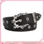 YOI Nữ Gothic Rocker Thắt Lưng Có Thể Điều Chỉnh Dây Da Kim Loại Giọng Buổi Hòa Nhạc Trang Phục