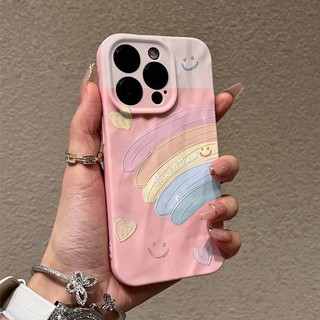Dành Cho iPhone 16promax Ốp Lưng Điện Thoại rainbow15promax 16pro 16plus 16 Ốp Mềm 15pro 15 14 13 11 Nữ Nam xsmax xr