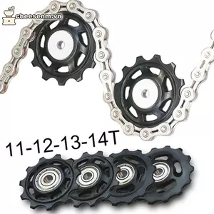 Cheenm 11T 12T 13T 14T Vòng Bi Xe Đạp Hướng Dẫn Phía Sau Bánh Xe Đạp Đường Bộ Joey Derailleur Phía Sau Ròng Rọc Con Lăn Cho Sram Bộ Sửa Chữa VN
