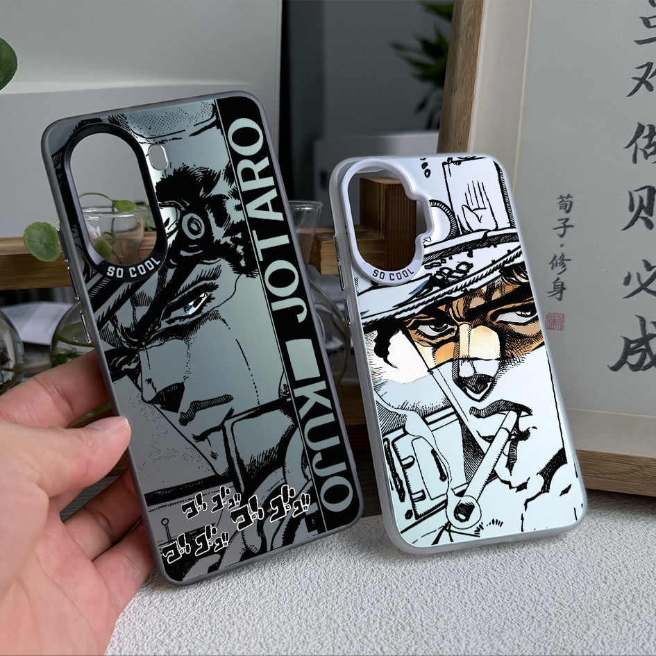 Dành cho Redmi Turbo 5 Max / Turbo 4 Pro / POCO X8 Pro X7 X6 F8 F7 “JOJO ” ”‌Ốp điện thoại viền mềm lưng cứng Jotaro Kujo "/ Note 15 Pro Mi 15T 14T K90 Pro Redmi chống sốc
