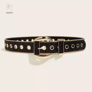 HNKMP Goth Punk Thắt Lưng Nữ Thời Trang Kim Cương Giả Thắt Lưng Bé Gái Trang Trí Quần Jean Thắt Lưng Rộng Ro Nam Nữ Thắt Lưng Thời Trang.