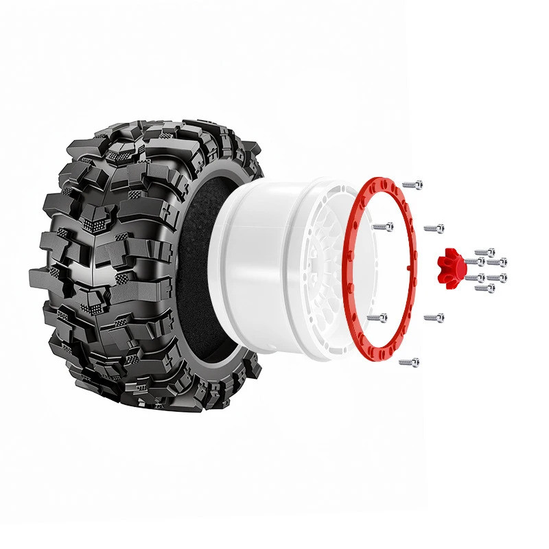 4 90mm 12mm Hex Lốp Cao Su Bánh Xe Cho 1 / 14 1 / 16 Traxxas Summit E-REV LaTrax Arrma Kraton MJX 16207 16208 HBX Nâng Cấp Phần MJX 16207 16208 HBX 16889 SCY 16101 16102