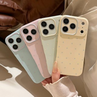 [Sheren] Ốp Điện Thoại Chấm Bi Gió Thích Hợp Cho i17 16 15 14 13 12 11 pro max Vỏ Bảo Vệ Chống Sốc