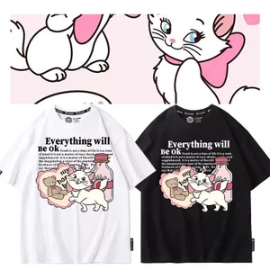 Disney Disney Mary Cat Joint Áo Thun Tay Ngắn Nữ Mùa Hè Dạo Phố Quần Áo Rời Ngoại Vi Áo Thun Nửa Tay Hợp Thời Trang